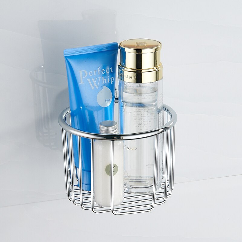 simple Tissue basket Holder Brass Paper basket Beautiful Bathroom Accessories Wall Mounted