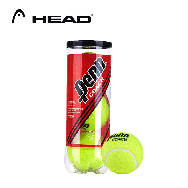 Pelota de tenis de cabeza para principiantes Penn, pelota de tenis de partido de alta elasticidad y duradera, 3 piezas por Lata: 1 tube