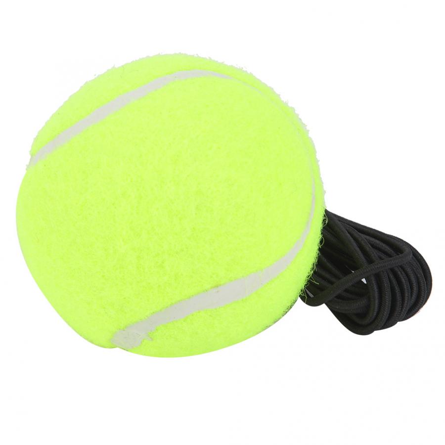 Pelotas de tenis para playa, pelota de tenis para principiantes, pelota de entrenamiento con cuerda de goma elástica de 4M para práctica individual, Tenis amarillo