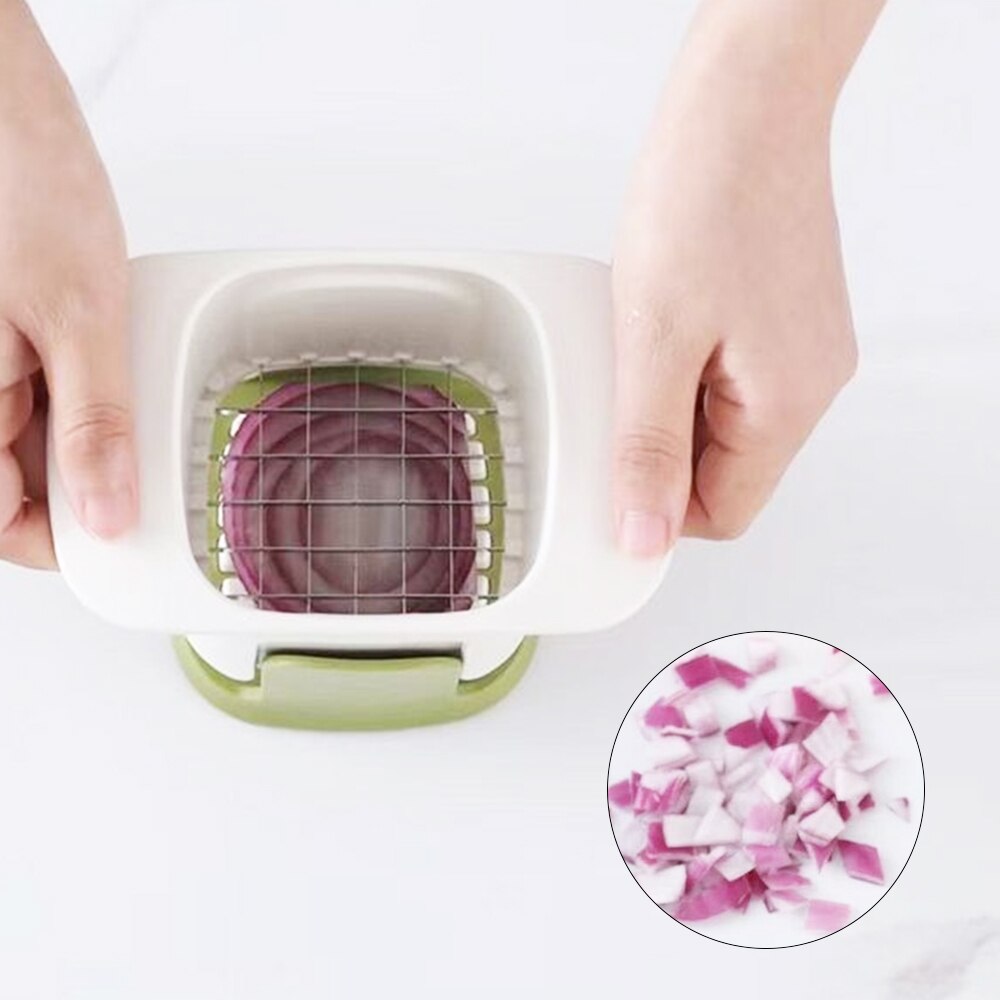 Kitchen Dicing Machine Hand Pressure Cutter Multifunctional Tool for Vegetables Ergonomic Handles for Onions Garlic EIG88