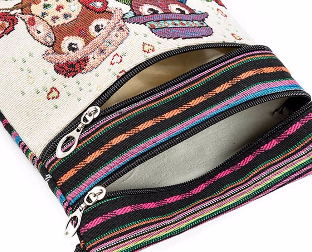 Tassen voor vrouwen geborduurde uil tote messenger bag voor meisjes schoudertas handtassen postbode pakket  k430
