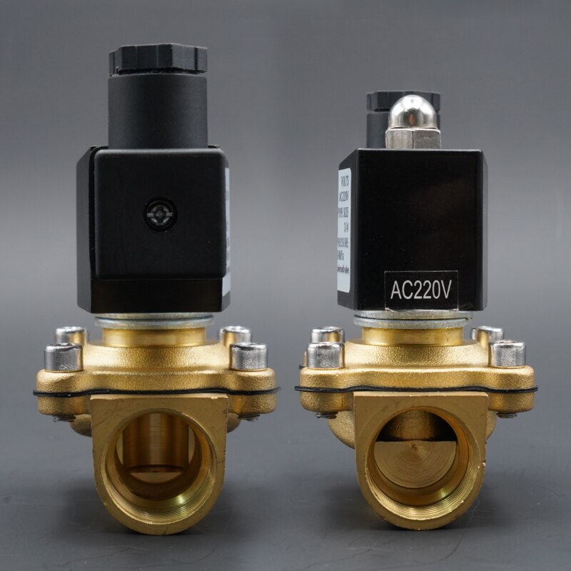 Magnetventil vattenventil stänger normalt mässingsventiler 220 v 12 v 24v luft vatten gas membranventil 1/4 &quot; 3/8 &quot; 1/2 &quot; 3/4 &quot; 1 &quot; 2 &quot;
