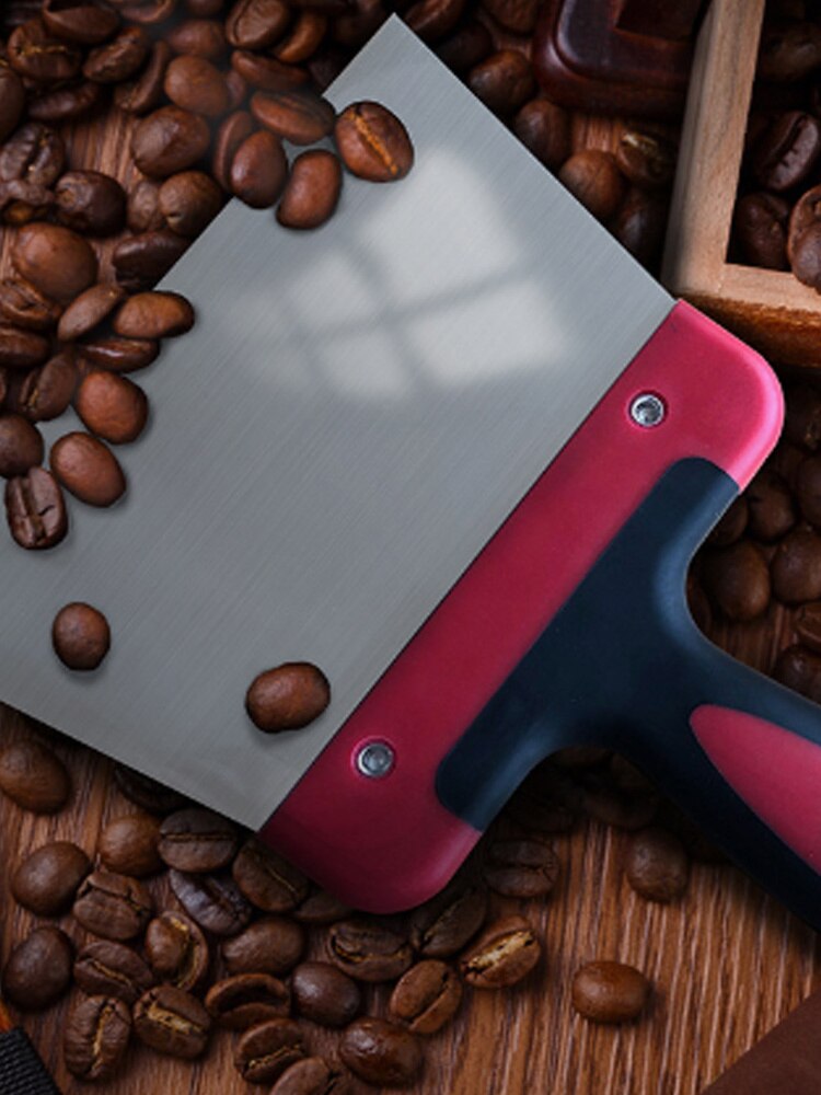 TTLIFE Kitchen Coating Spatula for Chocolate Scraper Stainless Steel Dough Scraper Chocolate Baking Pastry Tools