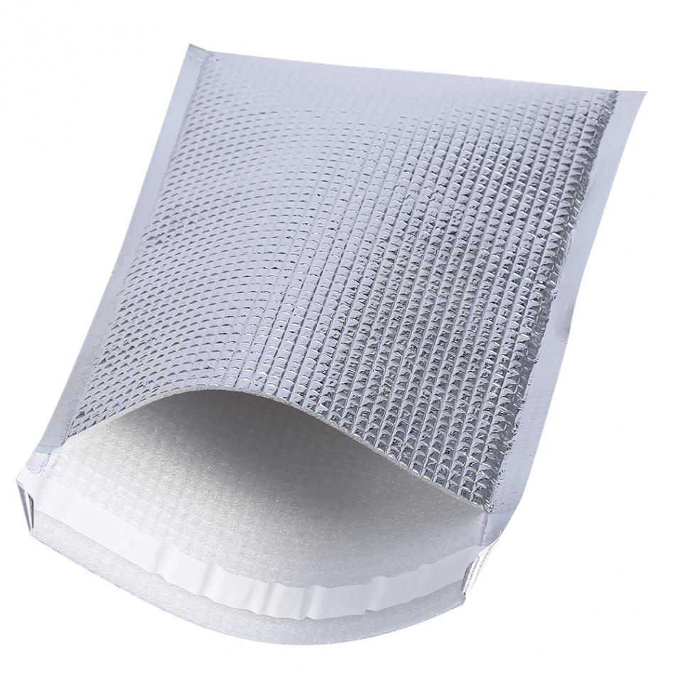 10 Stks/set Aluminiumfolie Geïsoleerde Voedsel Opbergtas Winter Warm Houden Outdoor Picknick Tas Thermische Koeler Fast Food Snack Bag