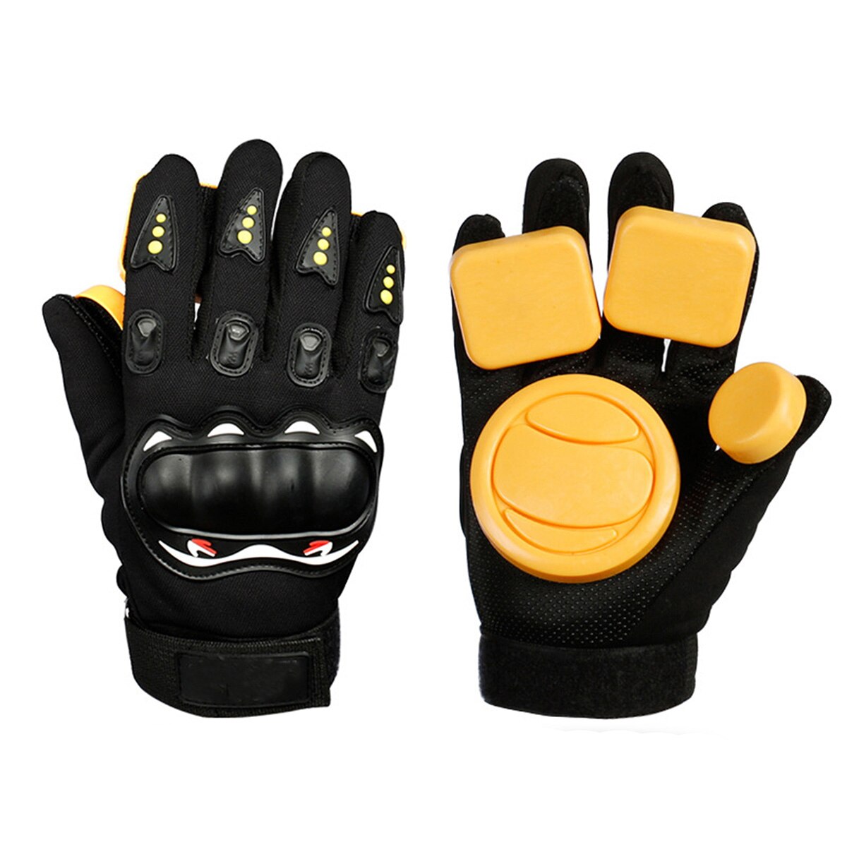 Descente Skateboard gants rouleau longue planche curseur planche à roulettes tournant gants glisser frein gants avec curseur patin accessoires: A