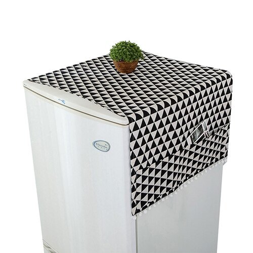 Cubierta a prueba de polvo para el hogar, cubiertas de algodón para lavadora, bolsa de almacenamiento impermeable para refrigerador, bolsillos, Protector, accesorios para mascarillas: F