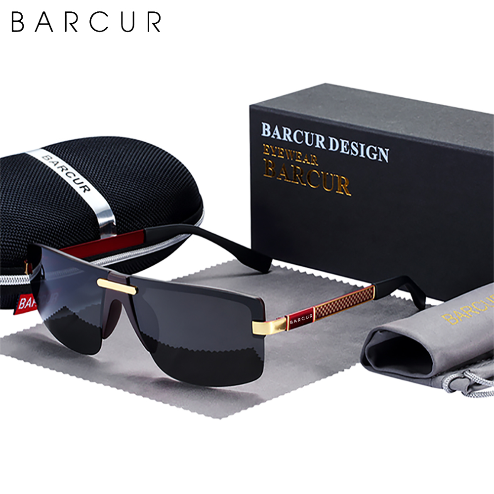 Gafas de de BARCUR, gafas de sol de conducción para hombre, gafas de sol polarizadas para hombre, accesorios con embalaje: Blanco