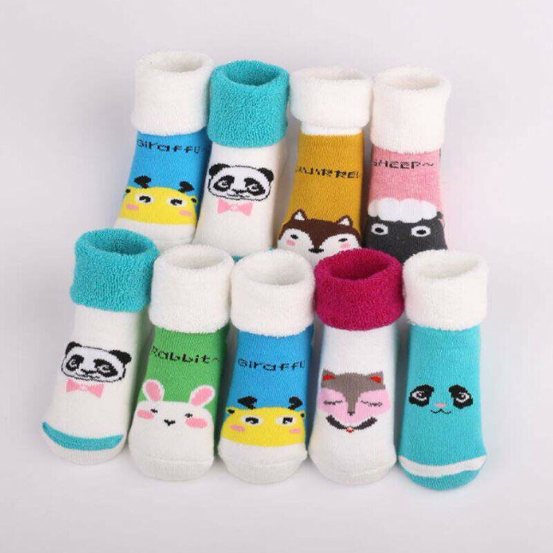 Infant Toddler Baby Boy Girls Socks That Look Like Shoes Anti-slip Cotton Indoor Sock 0-3 Years Peace Socks Black white blue Red