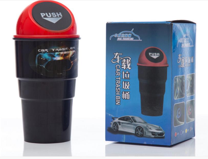 Mini Auto Car Trash Rubbish Can Garbage Dust Case Holder Car Trash Bin