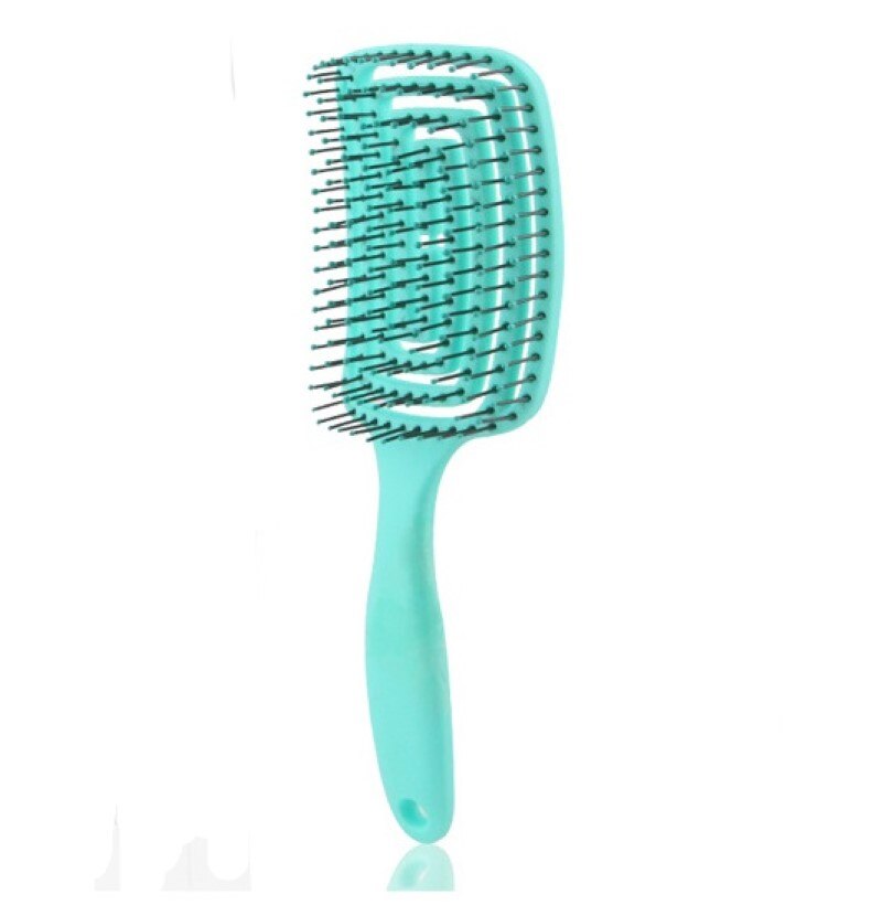 Yblntek dettangling hair hash hår kam sæt detangler hårbørste til krøllet hår barber tilbehør hårpleje styling værktøjer: Grøn -2