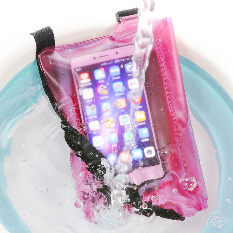 Waterproof Swimming Bag Ski Drift Diving Shoulder Waist Pack Bag Underwater Cell Phone Bags Case Cover for Beach Boat Sports