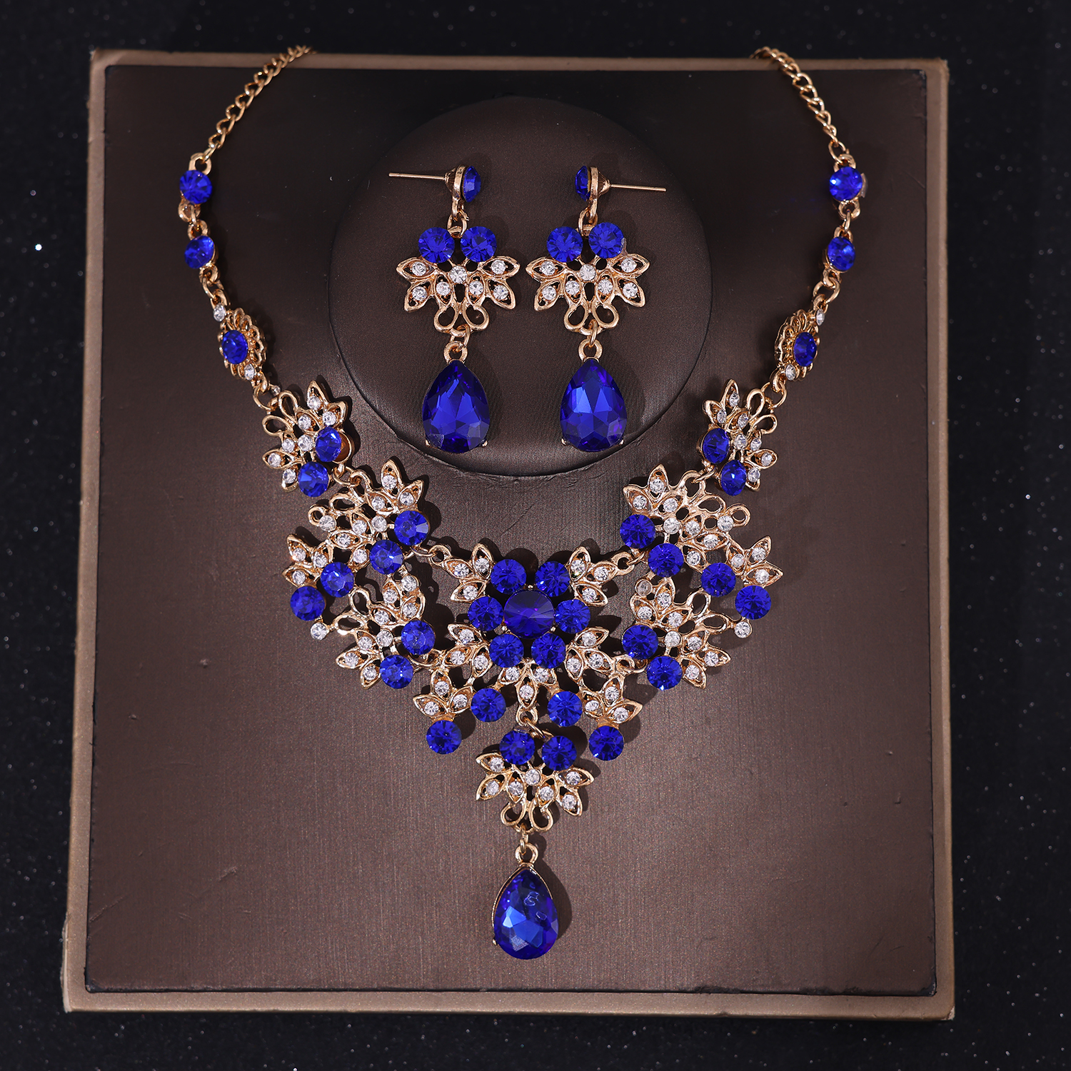 Ensemble de bijoux en cristal baroque pour patients, biscuits, diadème de Rh, diadème pour femmes, accessoires pour cheveux de mariage: Plaqué or antique