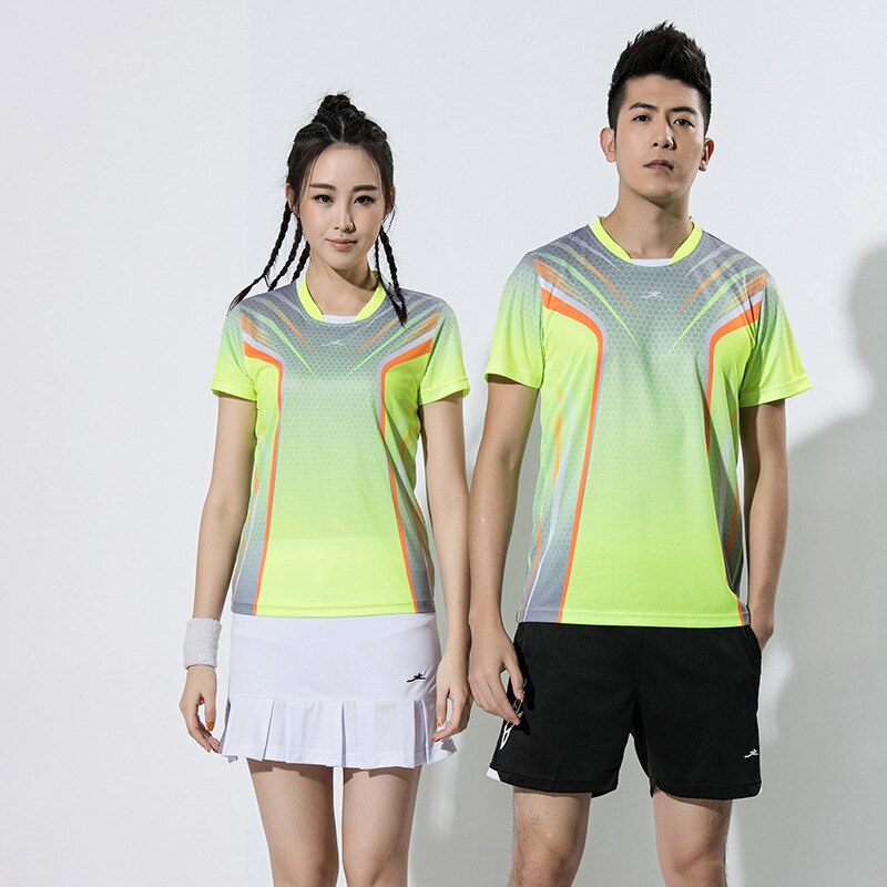 Ensemble de Sport T-Shirt et Short Pour Homme Femme Manches Courtes Vetement Sport 2 Pièces Séchage Rapide Couleur Dégradé - Bleu Bleu - Sport