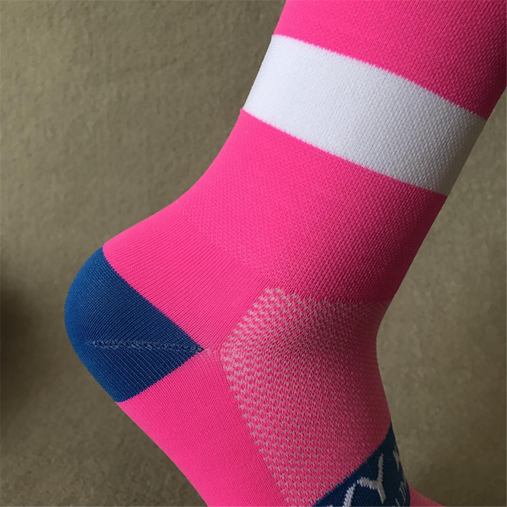 Skyknight listrado ciclismo meias de alta qualidade bicicletas ao ar livre meias respirável esporte calcetines ciclismo para homem e mulher