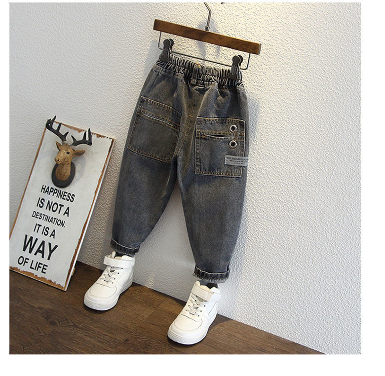 Jongens Girlspants Lente En Herfst Jongens Kids Jeans Losse Broek Kinderen Mode Kleding Baby Boy Broek Kleding