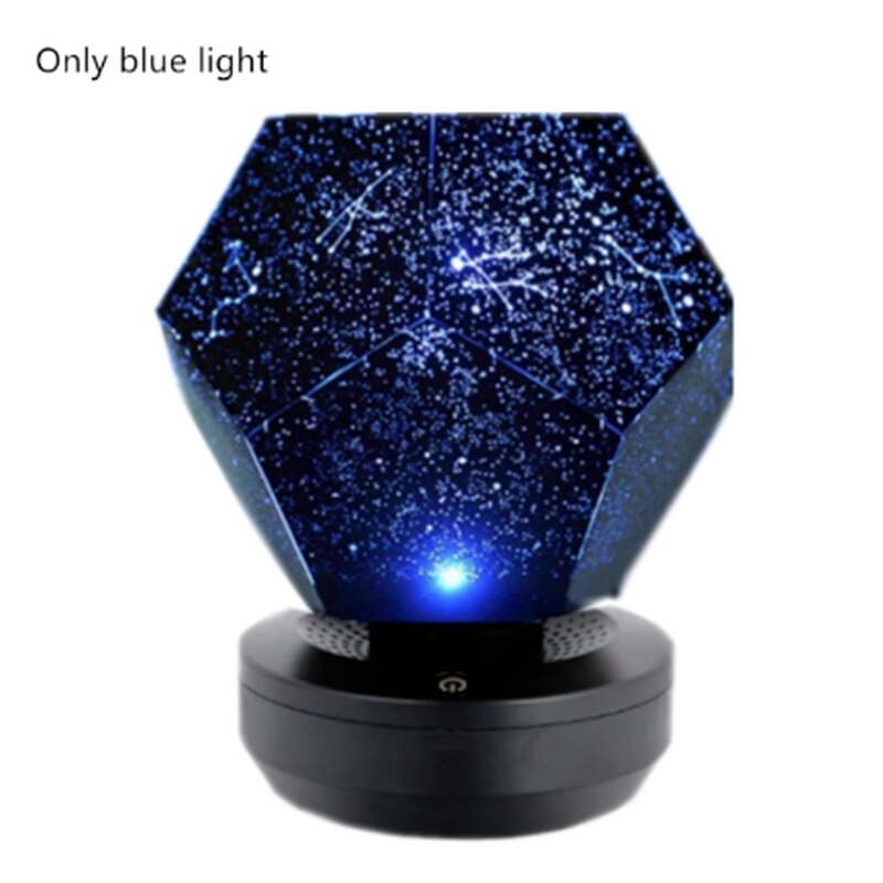 Planetarium galaxy night light projector star sky lamp decor celestial estrel romantiskt sovrum hem diy gif  zm831: Blå