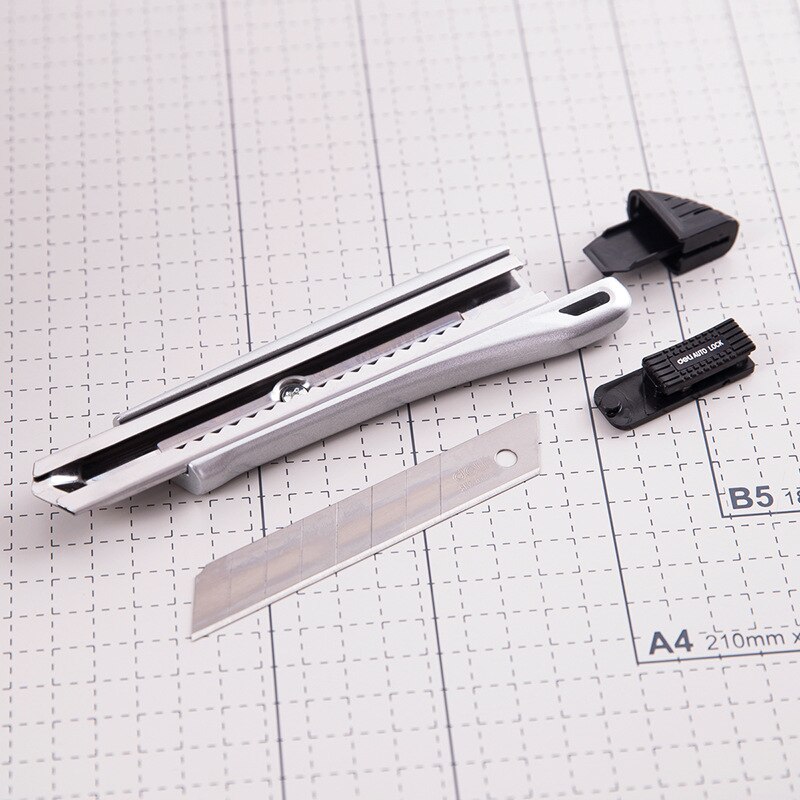 Deli 2090 large metal art knife SK5 high carbon steel blade detachable zinc alloy art knife