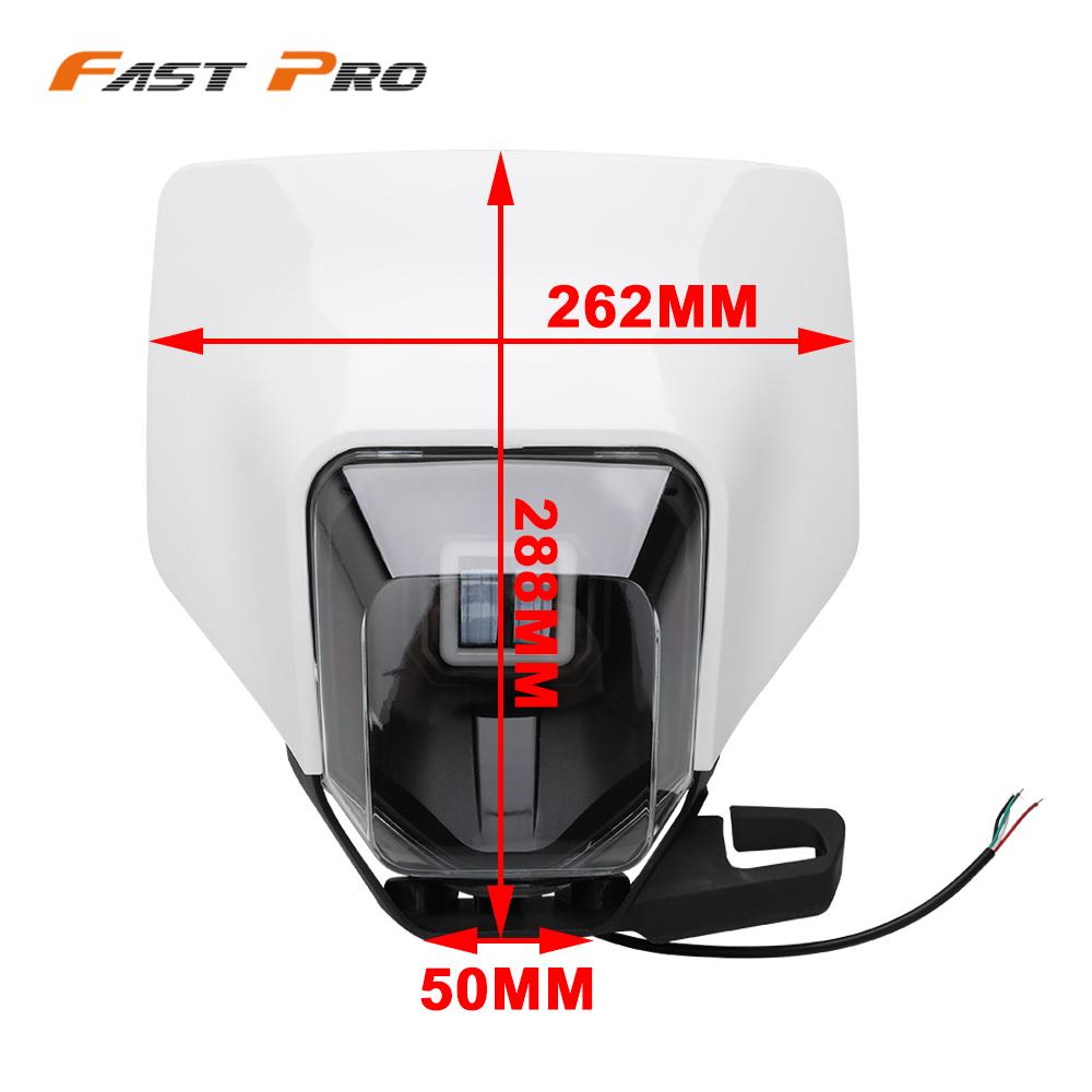 Motorcycle LED Headlight Headlamp Head Light Lamp For Husqvarna FC FE FX TC TE TX 125 250 300 350 450 501 FE250 FC250 TC250