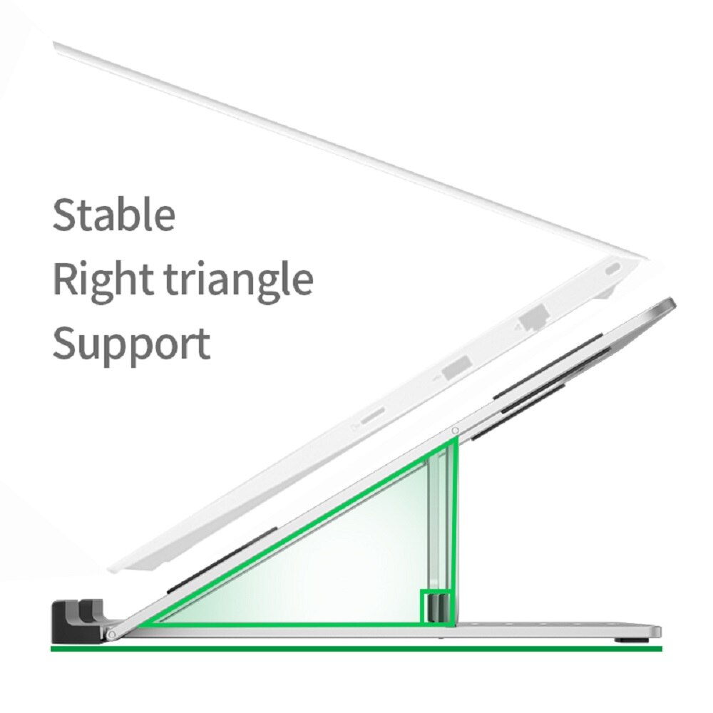 LLANO Adjustable Laptop Stand Foldable Non-Slip Desktop Notebook Laptop Holder 10-15.6 Inch For Macbook/Pro Air/iPad/Pro/DELL/HP