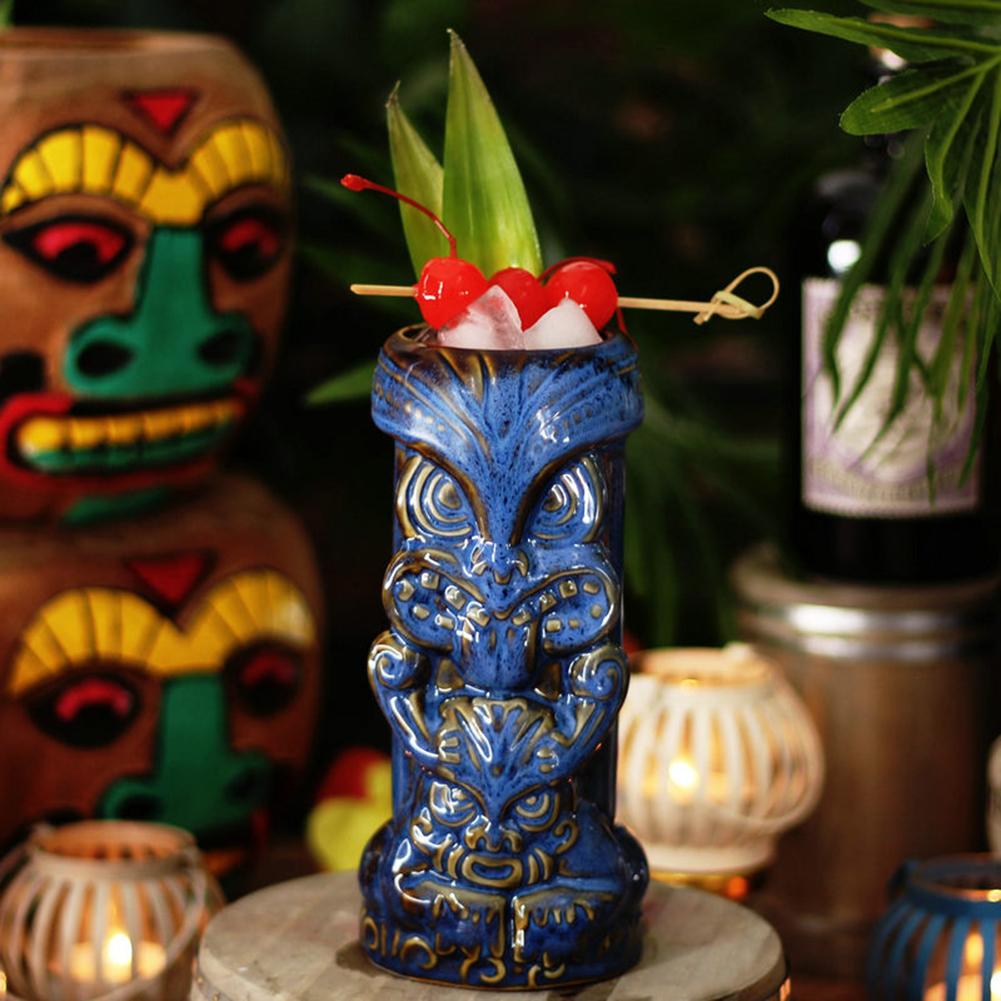 450ml uggla form tiki mugg keramisk kopp öl kopp kaffe mugg tiki kopp keramik hantverk