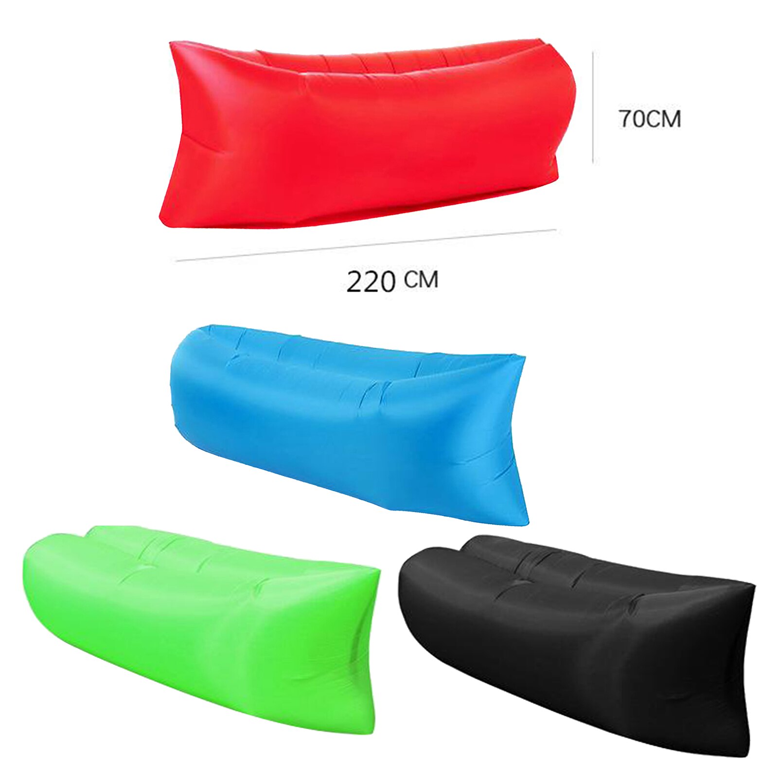 Inflatable Lounger Sleeping 441lbs Lounge Chair Air Sofa Hammock for Swimming Pool Anti-Air Leaking Pouch Couch Chair Outdoor