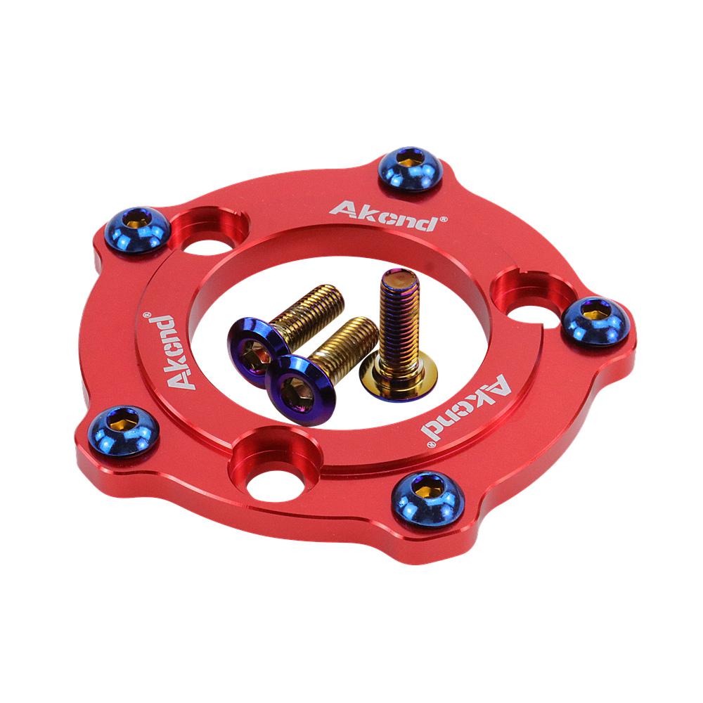Motorcycle Brake Rotor/disc 5 Holes To 3 Holes Adapter Spacer Gasket 58-70mm Fit For Yamaha Scooter Bws Cygnus Electric Scooter: RED WITH SCREWS
