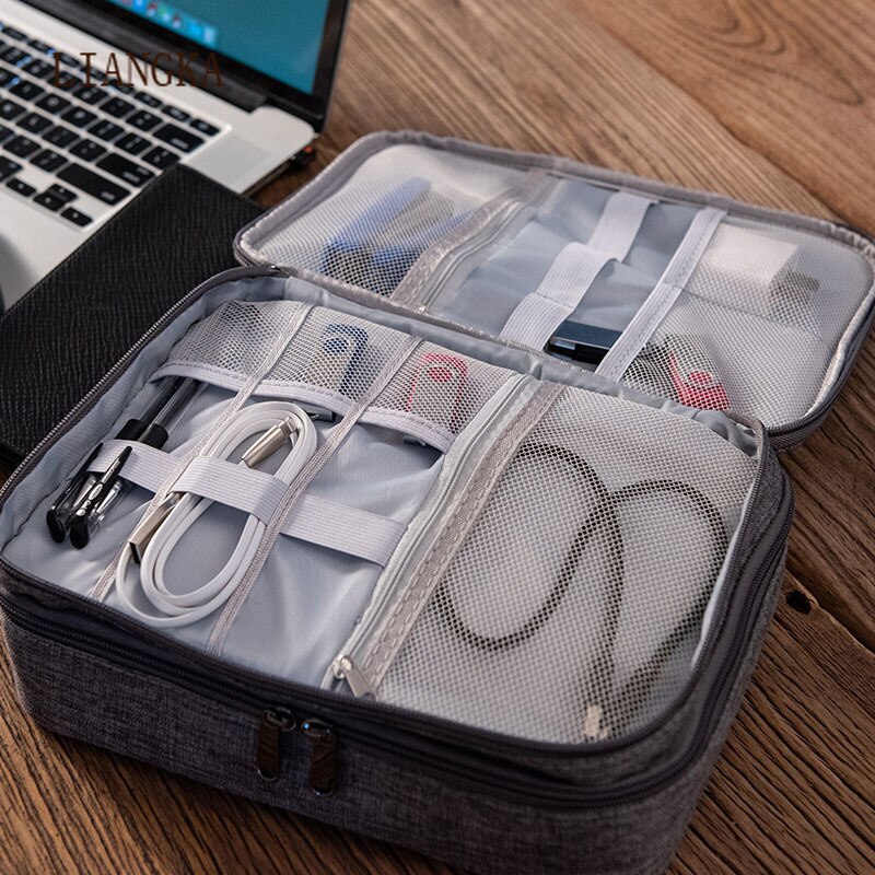 Reisetasche zur aufbewahrung von digitalen kabeln, organizer-tasche für Handy, Mobiltelefon powerbanks, tasche für elektronikzubehör, etui für kopfhörer