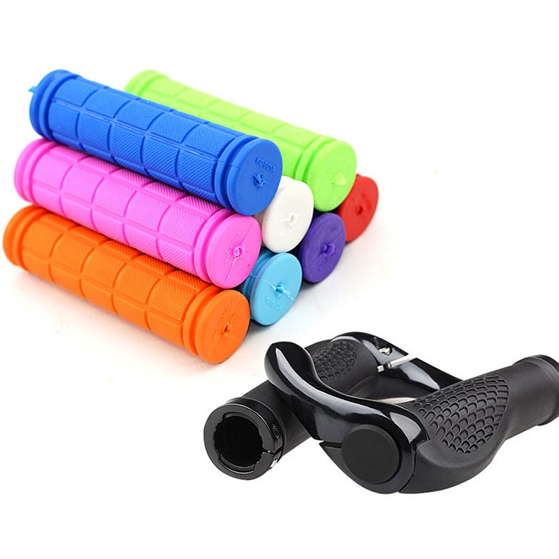 Rubber Bike Handlebar Grips Cover BMX MTB Mountain Bicycle Handles Anti-skid Bicycles Bar Grips Fixed Gear Bicycle Parts