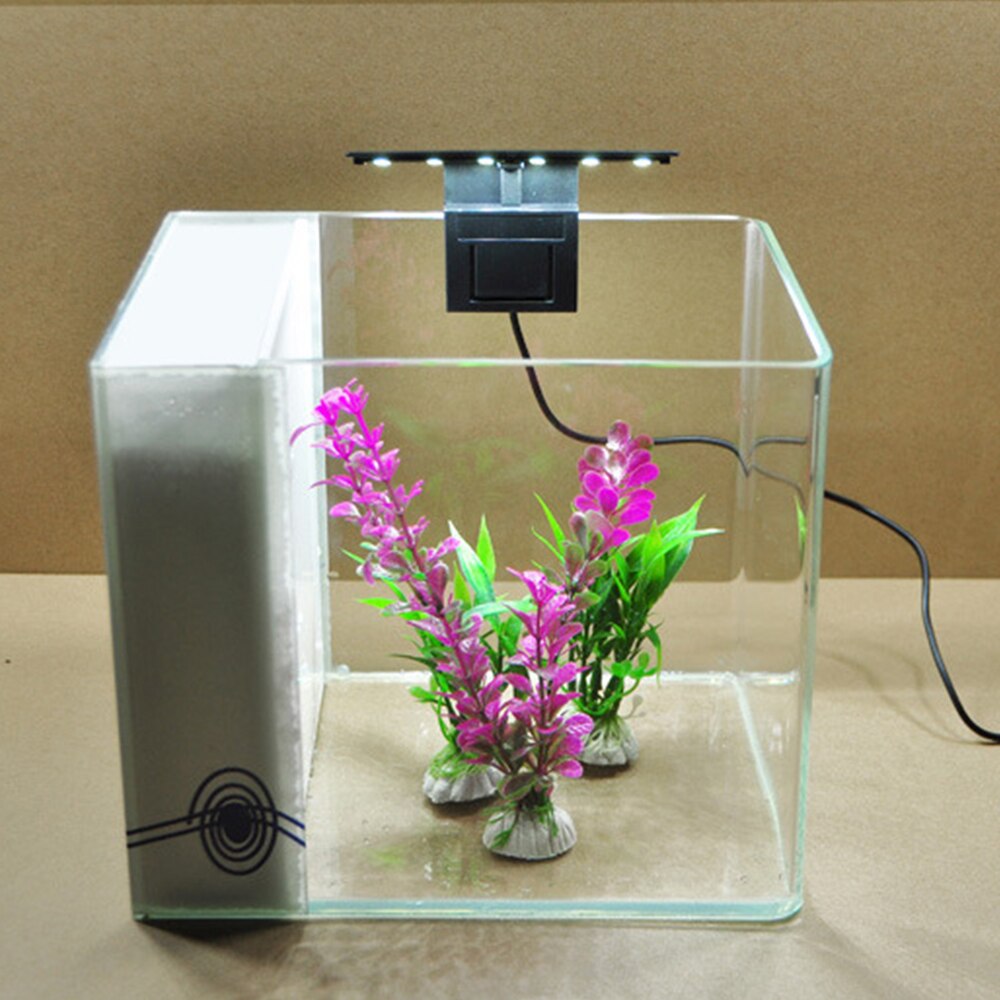 Flexibele cliplamp voor aquarium met hoge helderheid, 5w bovenliggende led-aquariumwatercliplampen voor verlichting van eu-plugaquariums
