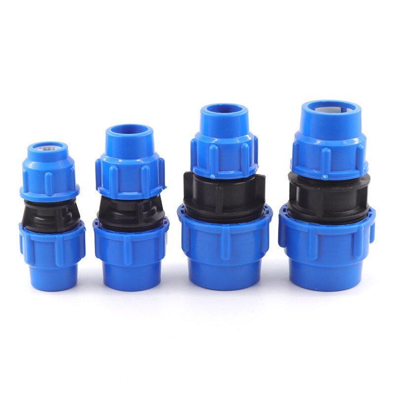 1pc 20-63mm PE Reducing Quick Connector Garden Watering Irrigation System Agricultural Plastic Water Pipe Direct Joint Fittings