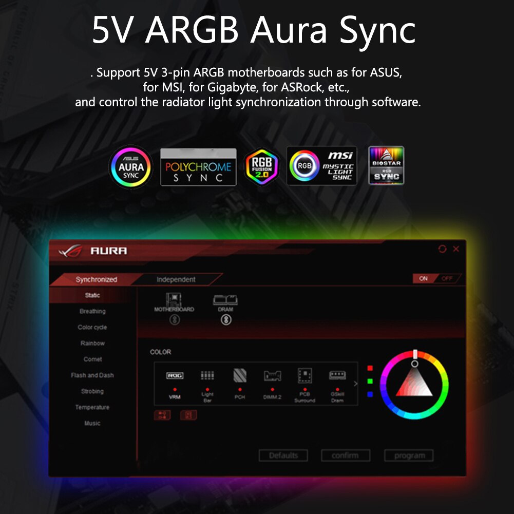 ARGB Controller 4Pin PWM 5V 3Pin ARGB Cooling Fan Smart Remote Control HUB Adapter Computer Components