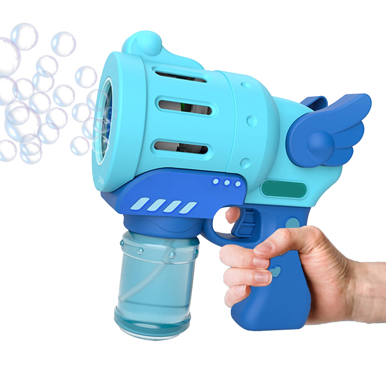 Electric Five-hole Bubble Machine Children's Automatic Bubble Machine Light Bubble Machine Kid Toy