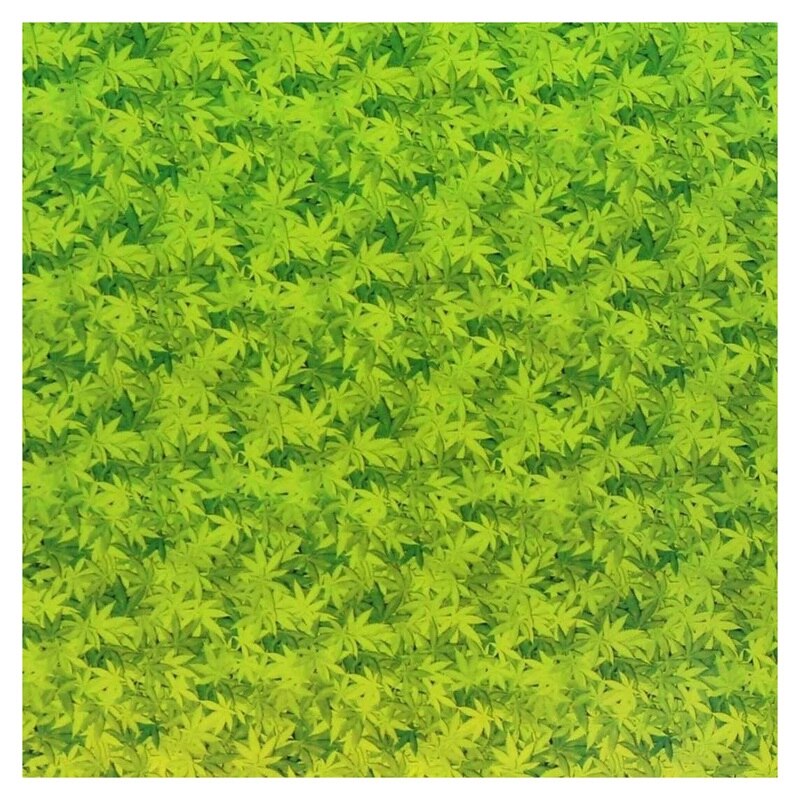Film d&#39;impression hydrographique à transfert d&#39;eau, feuilles vertes, 50cm x 200cm: Default Title