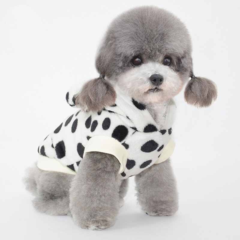 Vêtements pour animaux de compagnie à imprimé léopard automne et hiver, vêtements pour chiots, vêtements pour chiens à deux pattes, vêtements pour chats, vêtements pour chats, vêtements en peluche