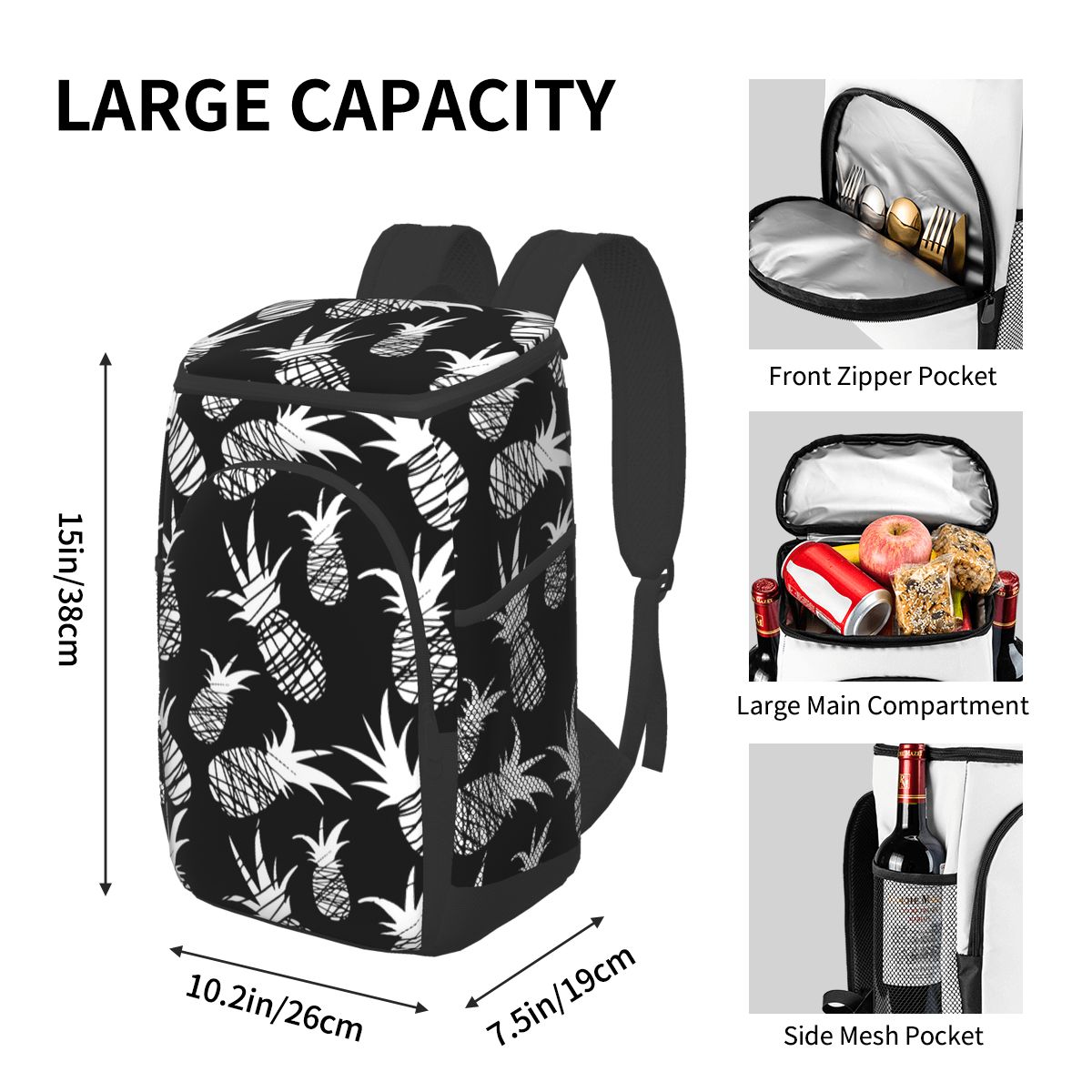 Sac à dos multifonction isotherme pour Fruits, pour randonnée, Camping, plage, fête, maman et bébé, bouteille de lait