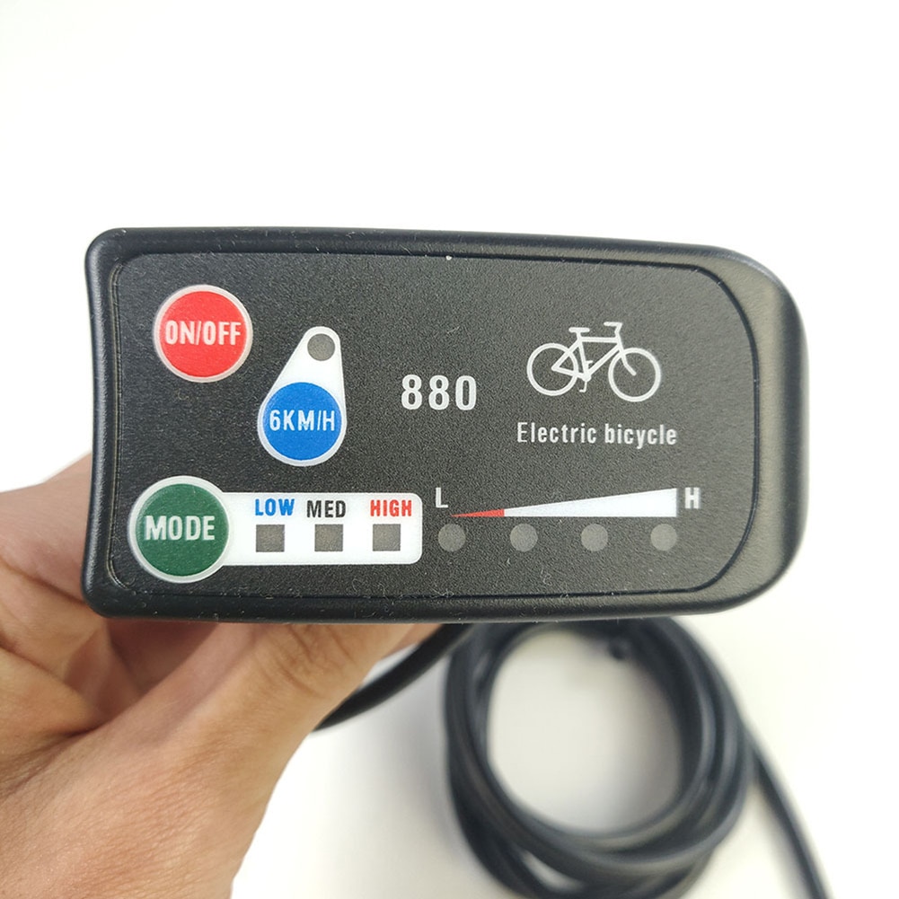 Plastic KT-LED 880 Display E-Bike Meter Universele E-Bike Fiets Waterdichte