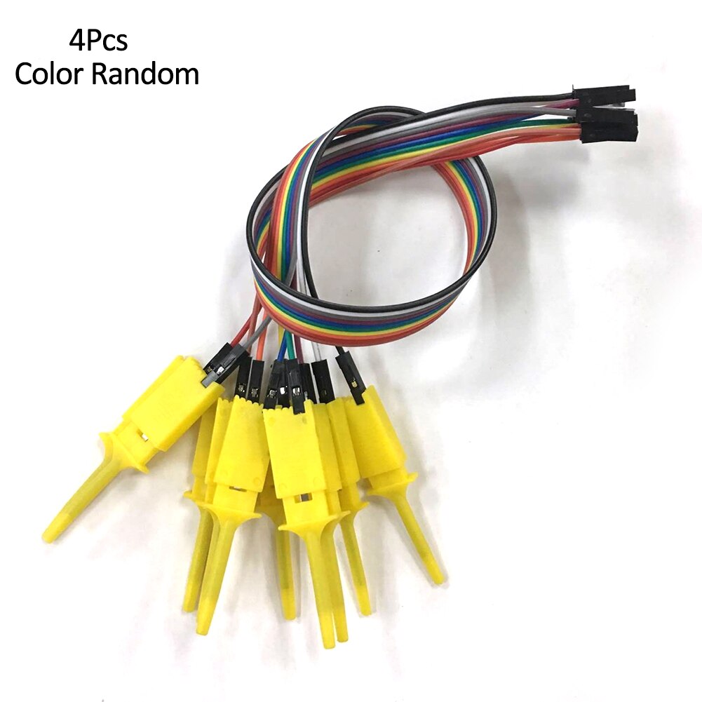 4 stk 28cm logik analysator kabel sonde test klemme wire krog test klip til elektroniske komponenter