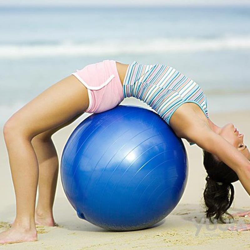 45 cm pvc træning fitness bold yoga fit-bold træningsbolde 5 farver pilates bold øvelser hjemme øvelse  t28 høj kvalitet