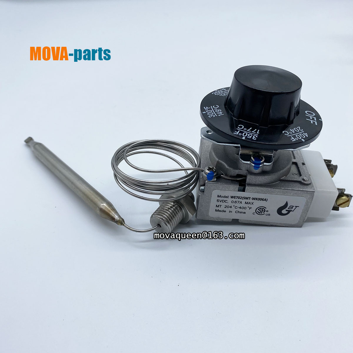 Deep Fryer Parts 200-400F 1/4" MNPT RX-1-36 Thermostat For Pitco 60124501 Imperial 1175 Robertshaw Replace