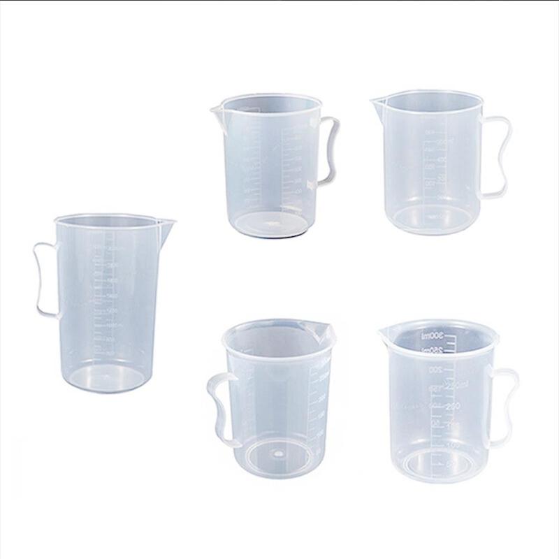 250ml /500ml/1000ml/2000ml Clear Plastic Graduated Measuring Cup for Baking Beaker Liquid Measure JugCup Container