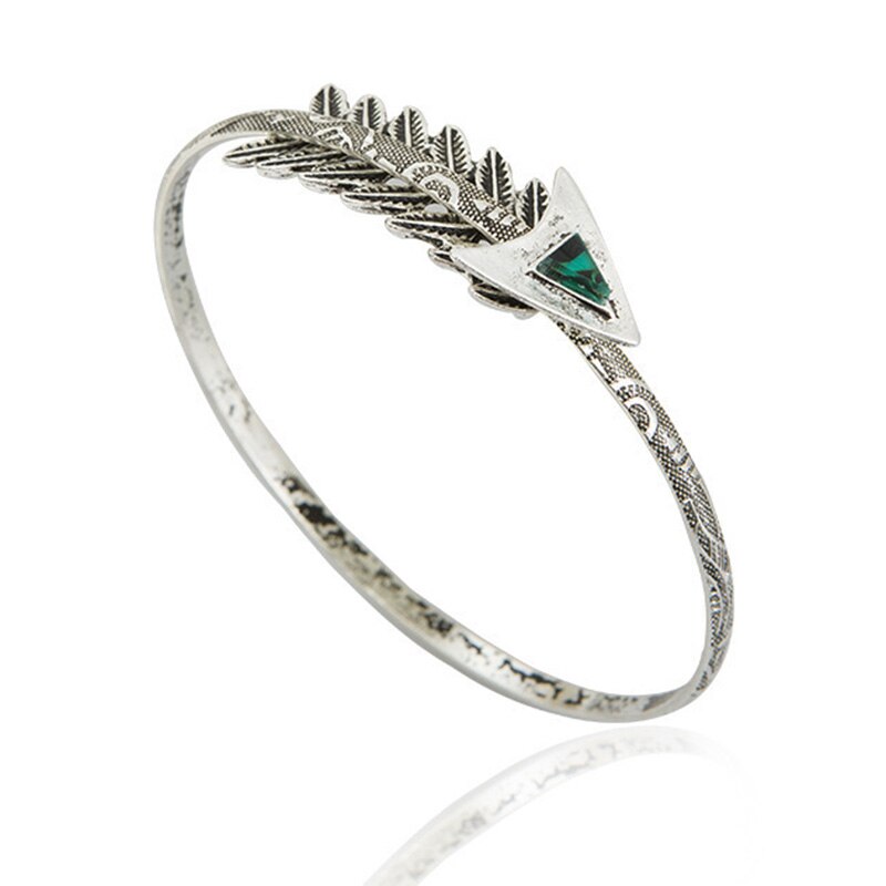 Punk Stil Arm Armbinde & Armreifen Für Frauen Böhmen Ethnische Alte Silber Pfeil Manschette Armreif ErkläSprosse Arm Schmuck