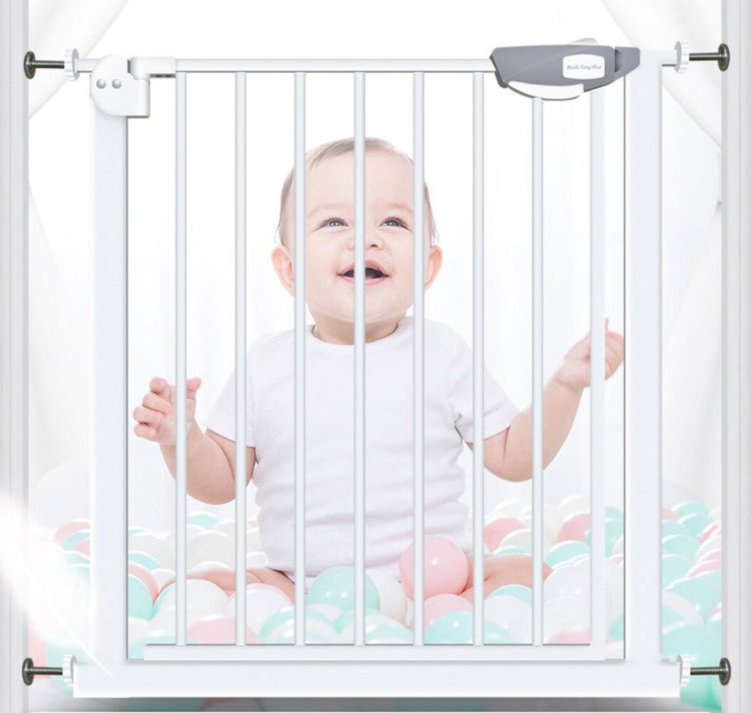 Cerca automática para perros, puerta protectora para mascotas, puerta protectora para niños, puerta de seguridad para bebés, fácil instalación sin perforación