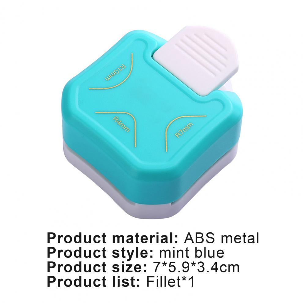 R7/4/10 3 In 1 Corner Punch Practical Sturdy Curved Trim Cutter for Office