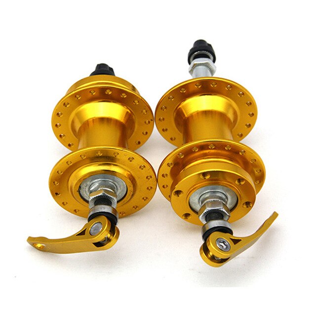 W/quick release Bicycle Hubs MTB Parts Mountain Bike Cycling Accessories: Gold