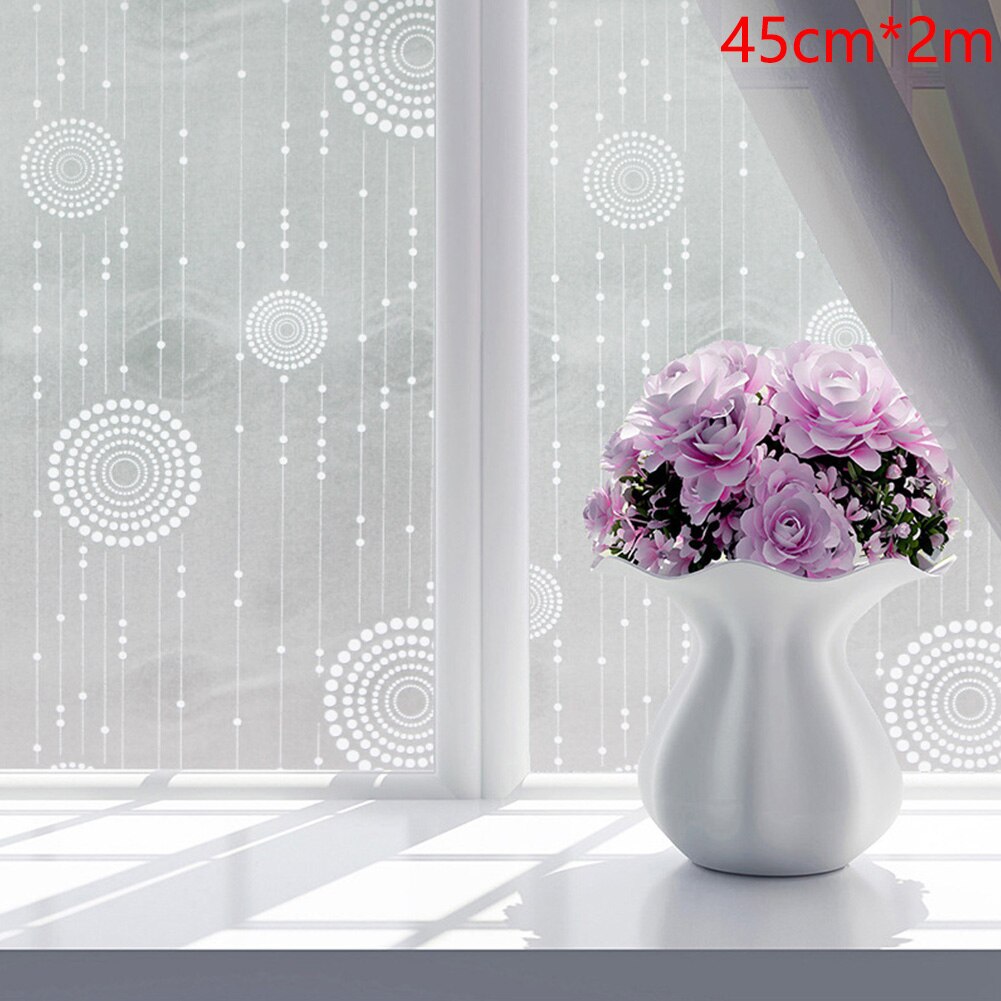 Frosted Waterproof Home Removable Bathroom Office Privacy Simple Self Adhesive Window Film Glass Sticker Kitchen Cling