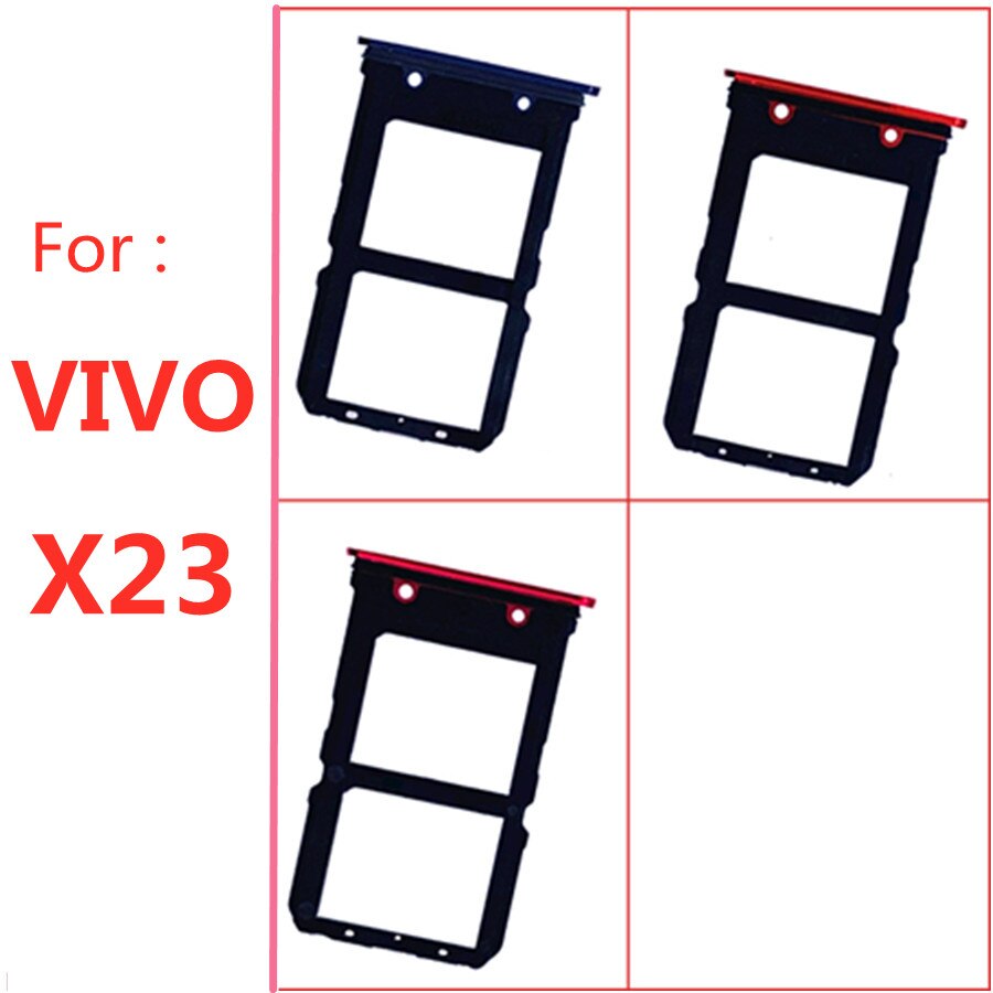 Suporte para cartão sim, vivo x23, micro leitor de cartão, adaptadores de slot para cartão, para soquete x23, peças de reparo, 1 peça