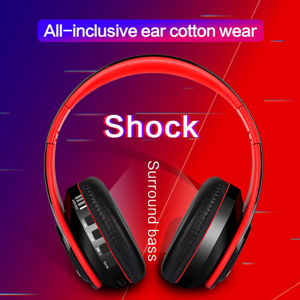 Sport Earphones for Video call gamer hi fi wireless headphones for Common Headphone Microphone headset Foldable For phone laptop