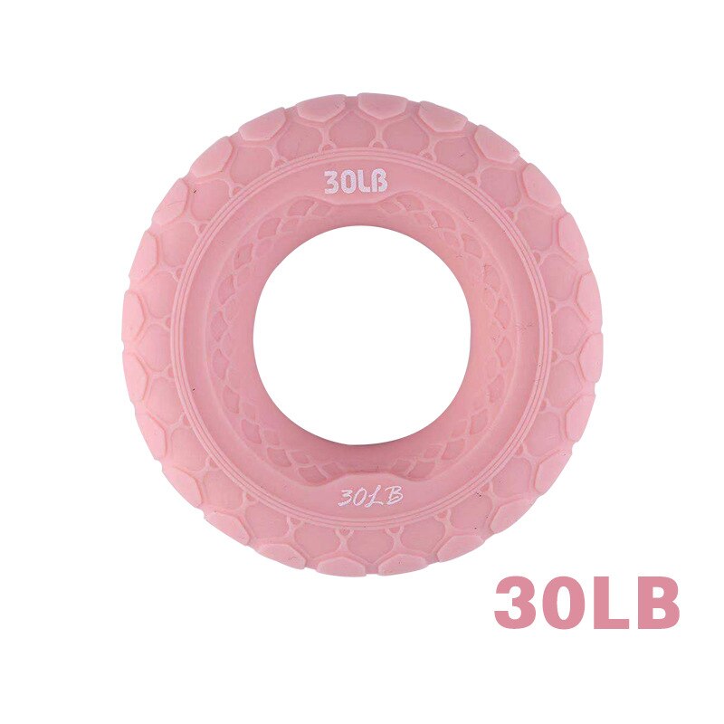 Handgrepp ring finger pow styrka arm underarm muskel tränare rehabilitering finger gripper gym tränare verktyg expander carpal: Rosa
