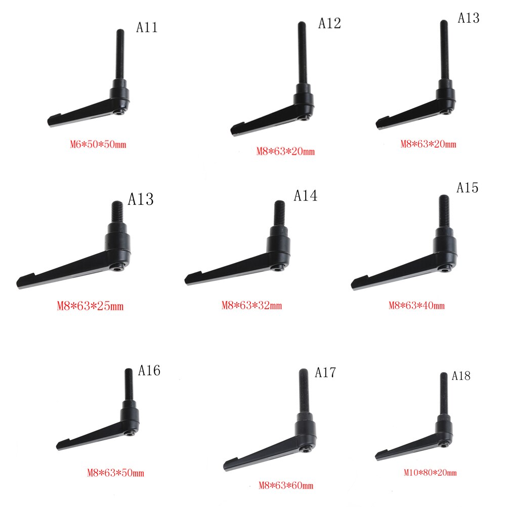 Adjustable Locking Threaded Handle Knob M6 M8 M10 Clamping Lever Machinery