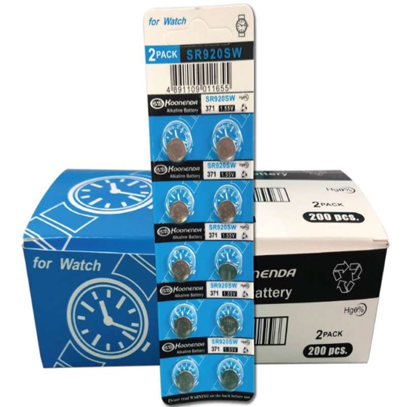 10pcs Alkaline Battery AG6 1.55V Button Coin Cell 371 LR920 SR927 171 L921 Watch Batteries